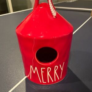 MERRY Birdhouse by Rae Dunn
